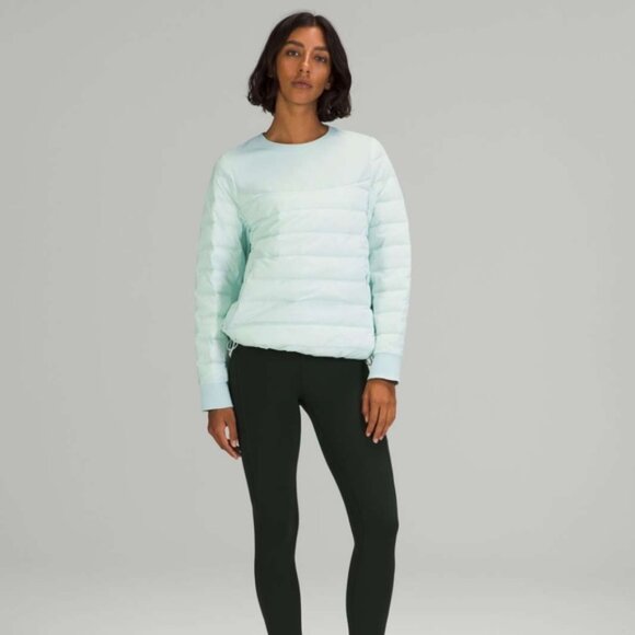 Lululemon Down and Around Crew Delicate Mint like new - Picture 2 of 11